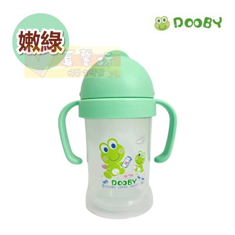 大眼蛙DOOBY 神奇喝水杯 200ml (嫩綠/洋紅/玄黃) - 學習杯/雙耳杯/練習水杯-規格圖4