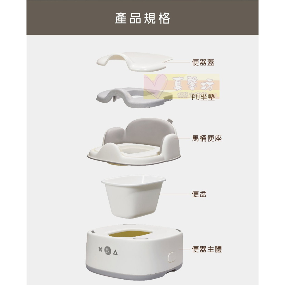 酷咕鴨ku.ku PLUS 豪華軟墊三合一學習便器馬桶(曜石灰/淺茶棕) - kuku/學習便座/兒童馬桶/便座-細節圖7