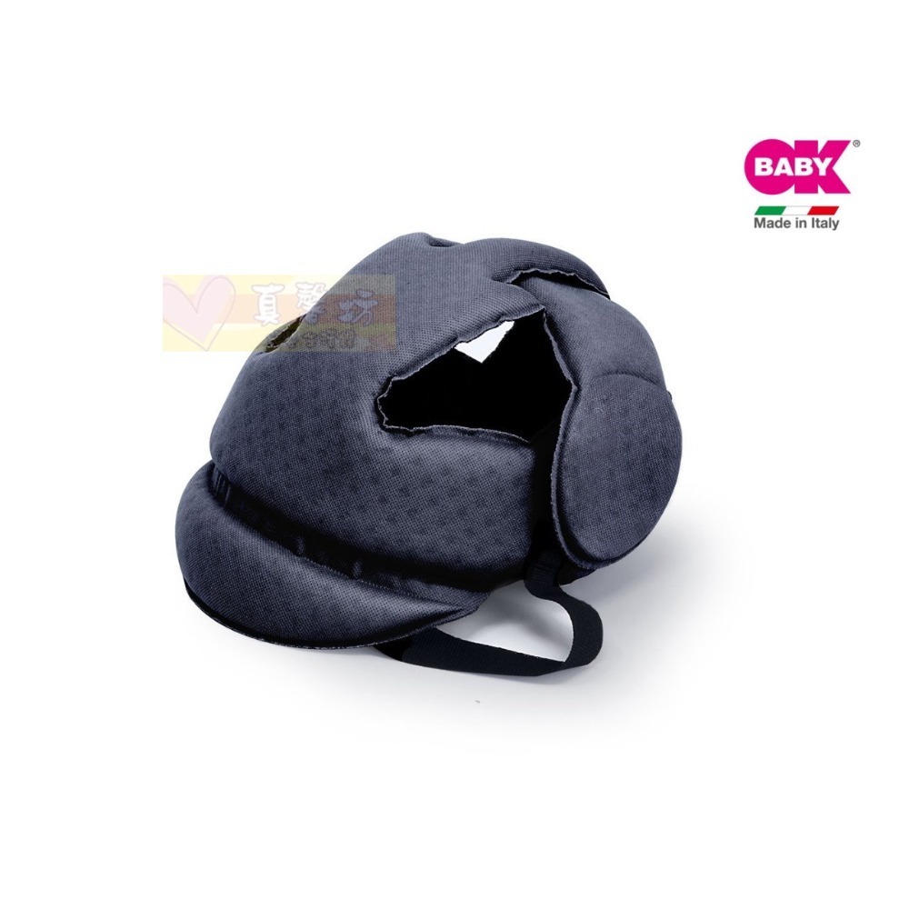 OKBABY 寶寶護頭帽 (灰色/藍色) - 防撞帽/安全帽/安全防護/OK BABY/ 護頭帽-規格圖5