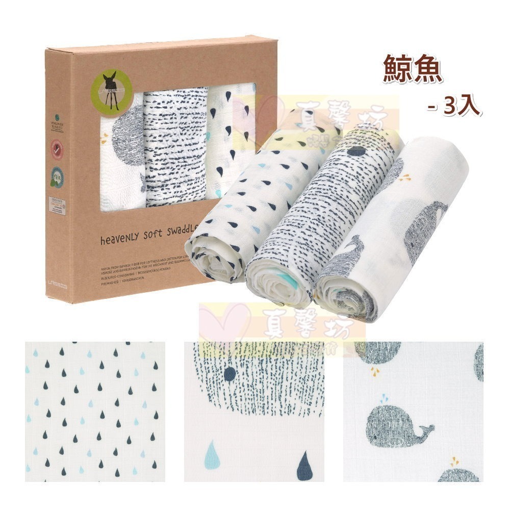 [買就送]德國 LASSIG 超柔手感竹纖維嬰兒包巾毯(2入/3入) - 涼感巾/洗澡浴巾/嬰兒被/遮陽毯-規格圖11