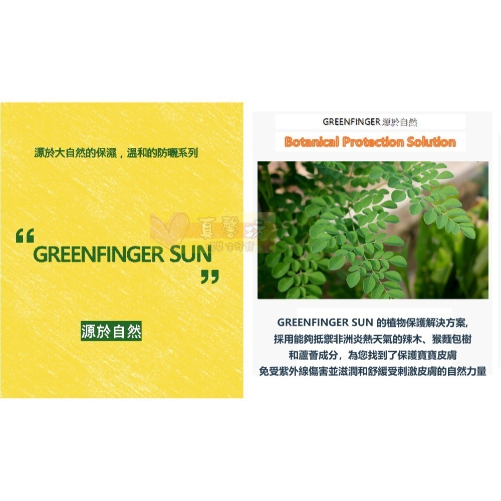 [買就送]綠手指GreenFinger 幼兒戶外滋潤(防水)防曬乳/防水防曬棒 - 寶寶防曬霜/防曬-細節圖6