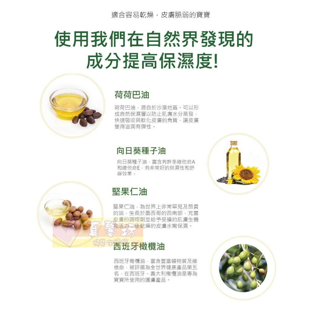 [買就送]綠手指GreenFinger CHOKCHOK三效保濕嬰幼兒潤膚乳液 - 潤膚乳/身體乳/潤膚乳-細節圖7