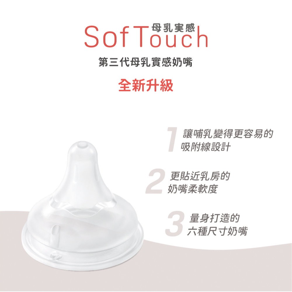 貝親Pigeon 第三代寬口母乳實感奶嘴SS.S.M.L.LL.3L - 奶嘴/母乳實感-細節圖2