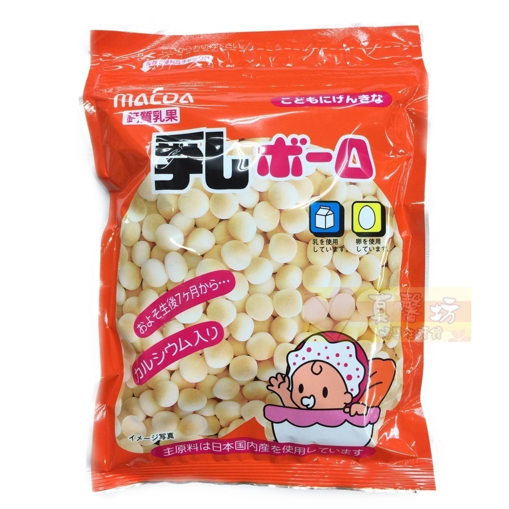 日本MACDA 乳球小粒/大粒燒果子(蛋酥) -  大阪前田/燒菒子/嬰兒蛋酥/小饅頭/米餅/寶寶餅乾-規格圖3