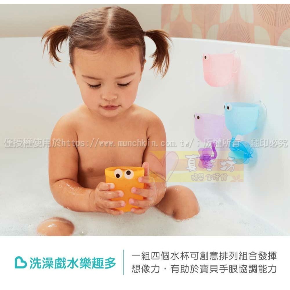 滿趣健Munchkin 戲水杯組洗澡玩具 - 兒童玩具/戲水玩具/玩具/疊疊樂/協調訓練-細節圖3