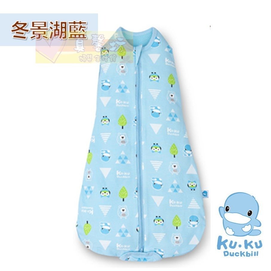 [買就送]酷咕鴨ku.ku 超好眠成長包巾 - kuku懶人包巾/防踢被/防踢背心/睡袍/多功能包巾/動物派對-規格圖9