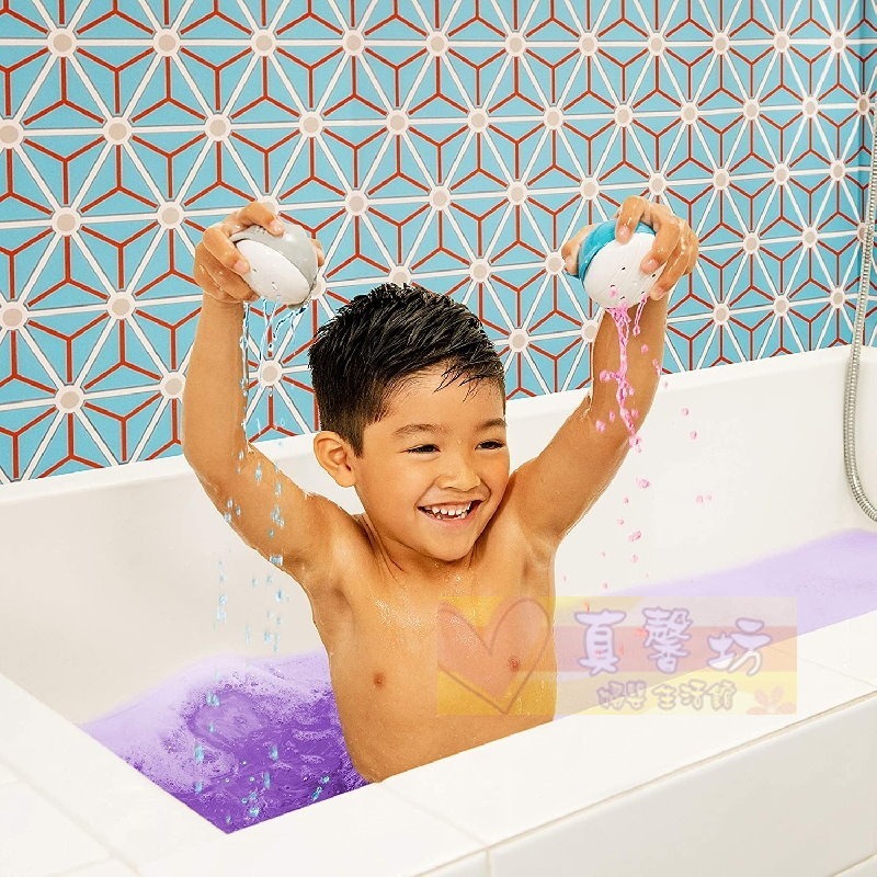 滿趣健munchkin 彩色沐浴鹽片20入+動物入浴器 / 補充包40入 - 洗澡玩具/洗澡用品-細節圖5