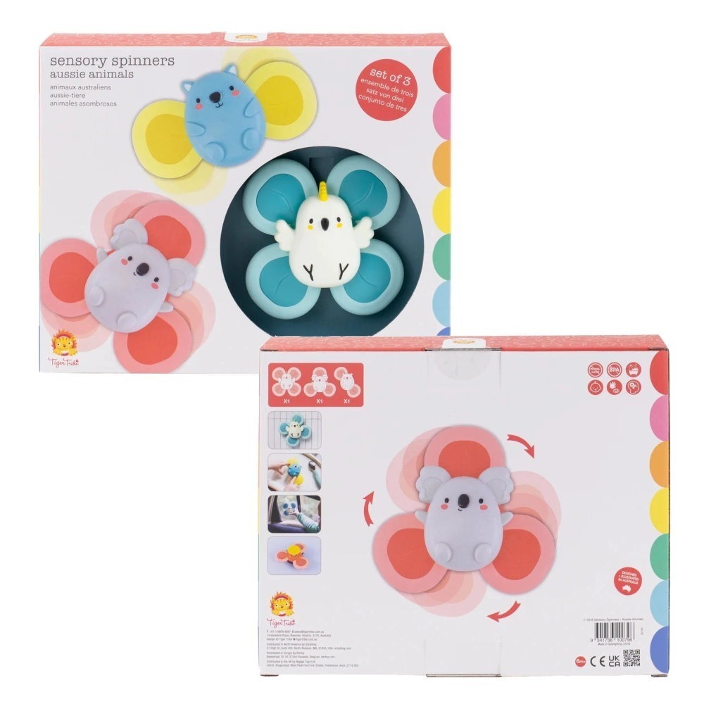 Tiger Tribe 感統旋轉器(單入)可愛兔/呆萌熊 / (3入組)澳洲動物 - 感官玩具/ 感官旋轉器/統感整合-細節圖5