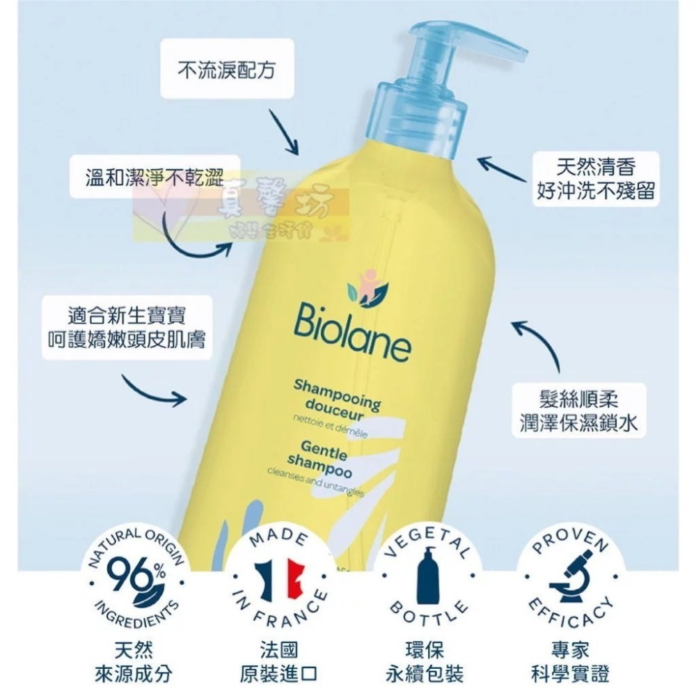 法貝兒Biolane 體驗瓶(溫和洗沐雙潔露/溫和潔髮露/保濕乳液/全效護膚膏/液態爽身/AD舒益膚) -天然來源成分-細節圖6