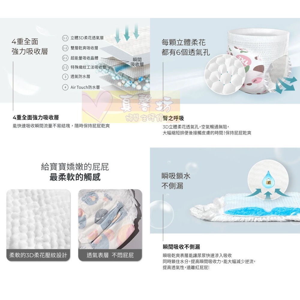 [箱購免運]韓國MOTHER-K K-MOM頂級超薄瞬吸玩睡褲(箱購)  - KMOM/褲型尿布/兒童尿布-細節圖6