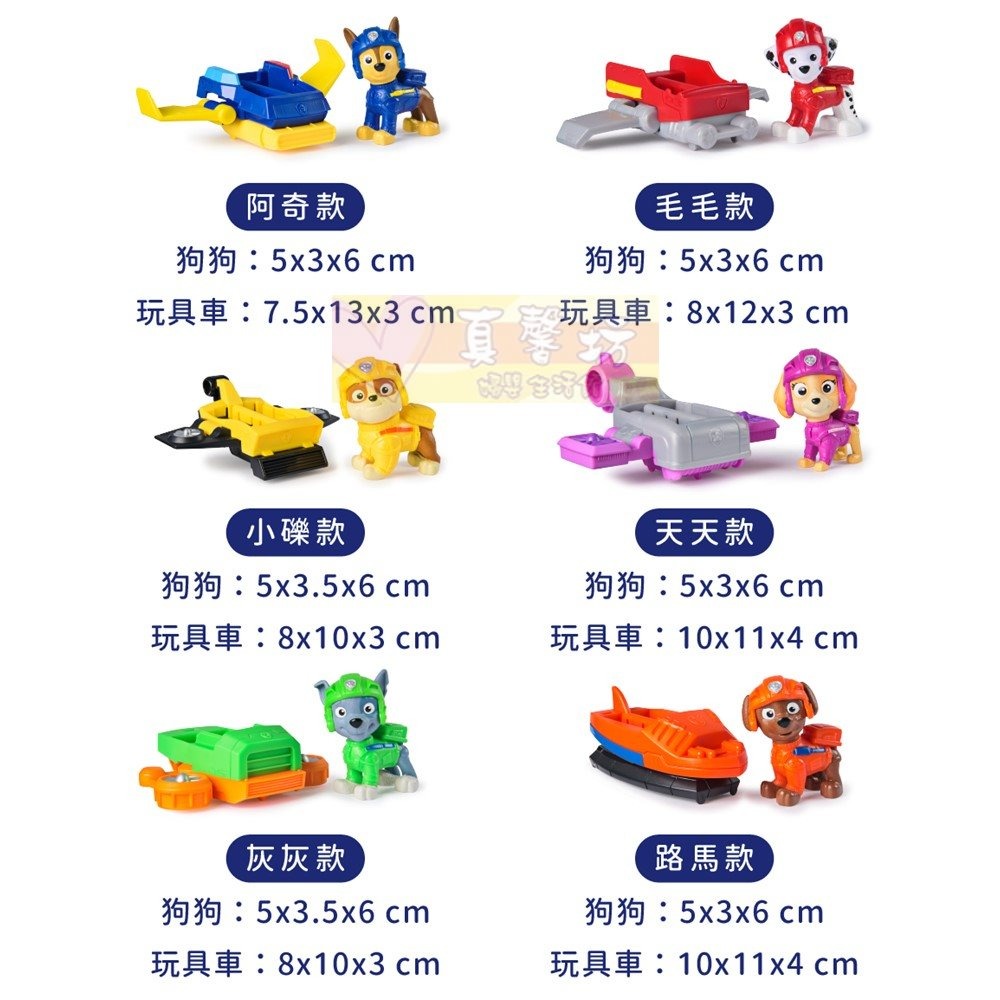 汪汪隊立大功 飛行角色組(毛毛/阿奇/天天/灰灰/小礫/路馬) - PAW Patrol/玩具車/飛行車車-細節圖4