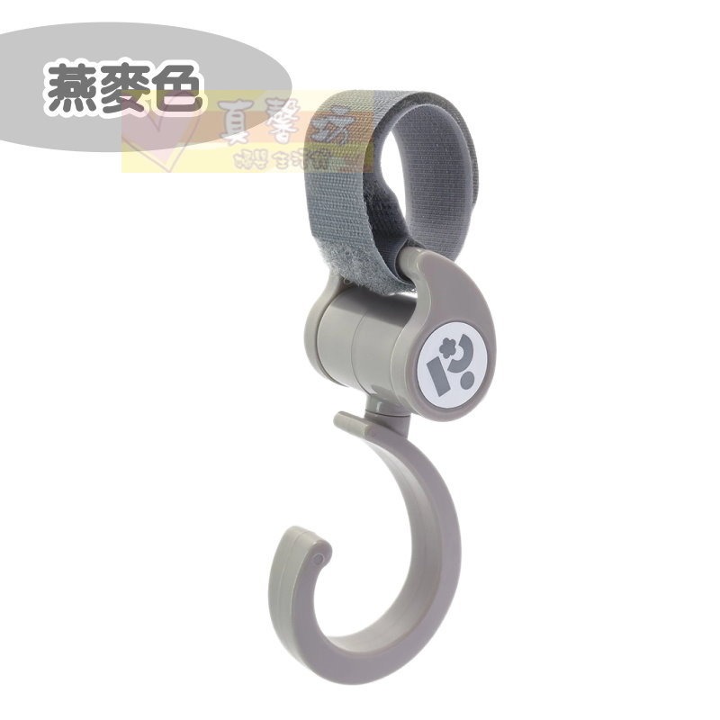Baby City 多功能旋轉掛鉤1入(鼠尾草綠/薄霧灰/燕麥色) - 掛勾/手推車配件/嬰幼兒手推車/娃娃城-規格圖3