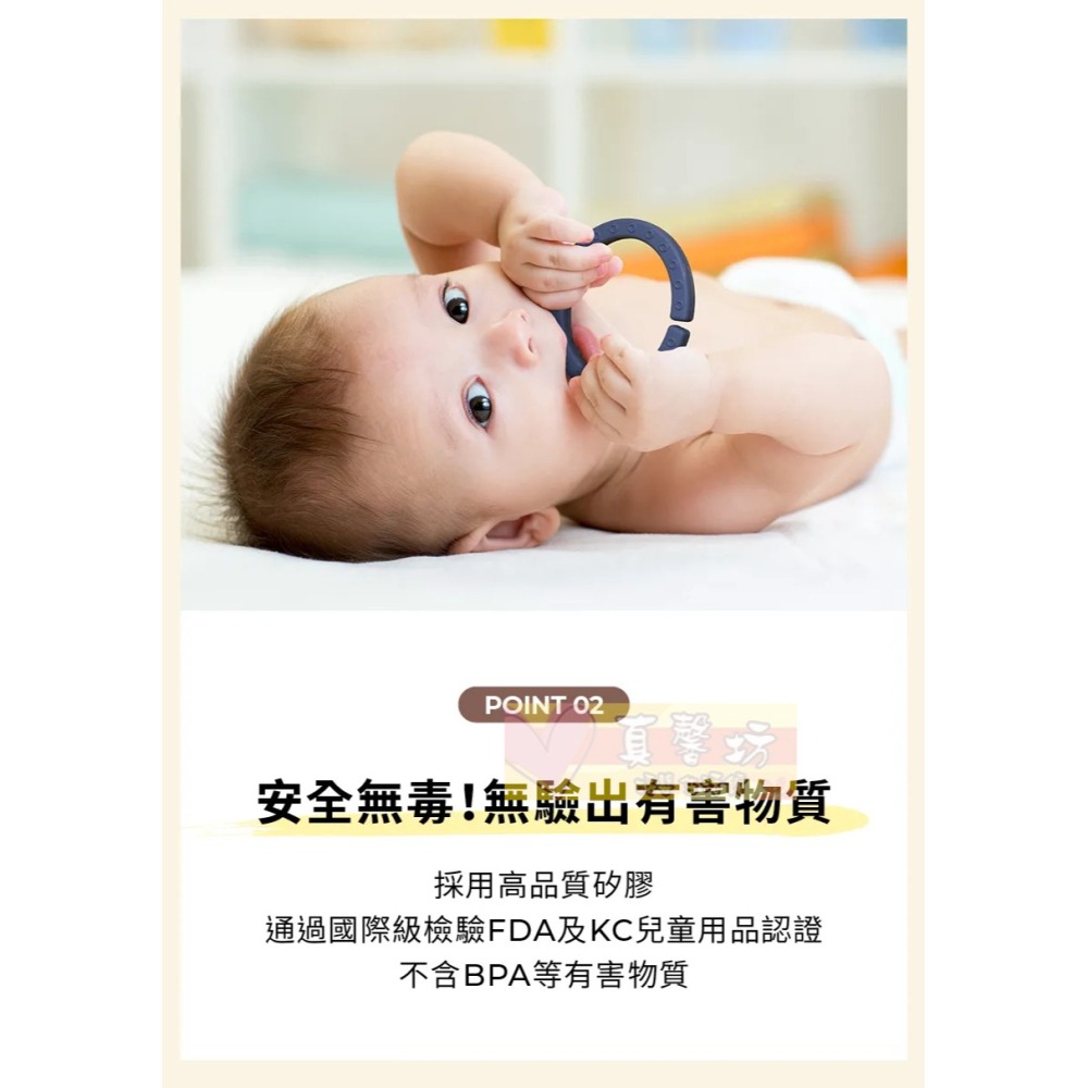 韓國MOTHER-K 趣味多功能矽膠懸掛吊環6入組(濃彩糖/棉花糖) - 吊掛環/固齒器/矽膠固齒器-細節圖5