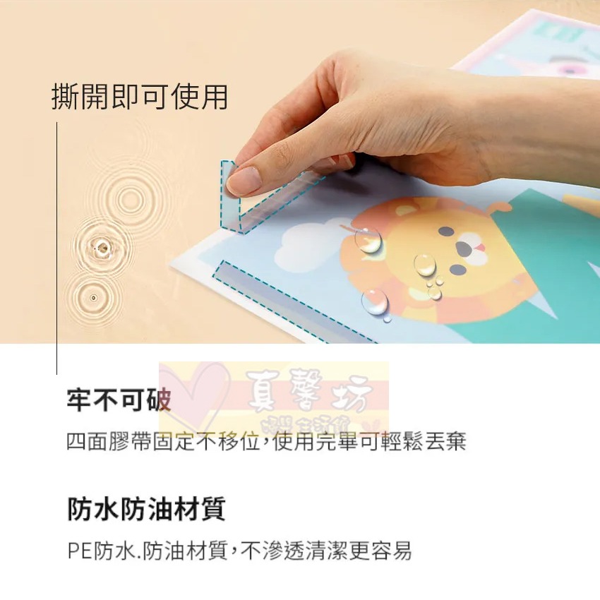 韓國MOTHER-K 小淘氣拋棄式餐桌墊20入 - 拋棄餐桌墊/外出餐桌墊/可愛餐桌墊/KMOM-細節圖5