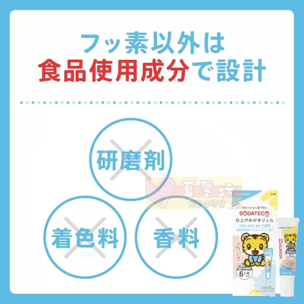 日本SUNSTAR 巧虎兒童牙膏70g(強化版含氟)/巧虎幼兒高氟凝膠型牙膏 - 三詩達/巧虎/日本/兒童牙膏/牙膏-細節圖3