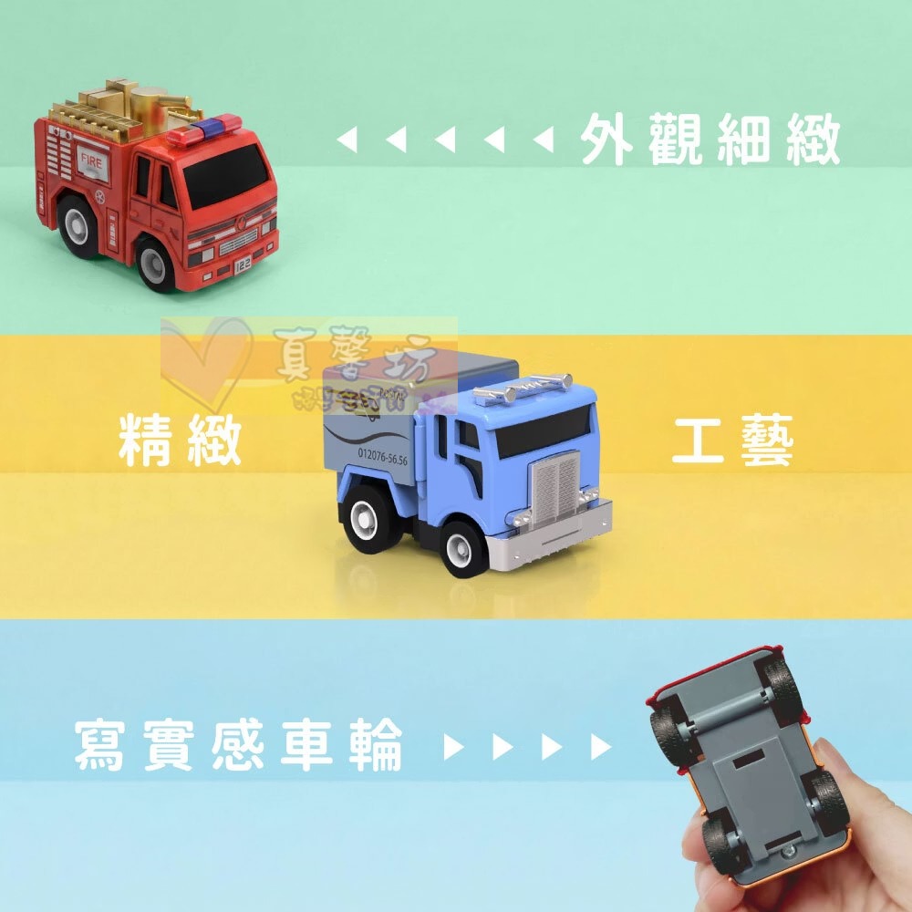 KIDMI小汽車 小貨櫃輪船組-合金迴力車24入(贈收納輪船/附貨櫃收藏盒) - 玩具車/玩具禮盒-細節圖7