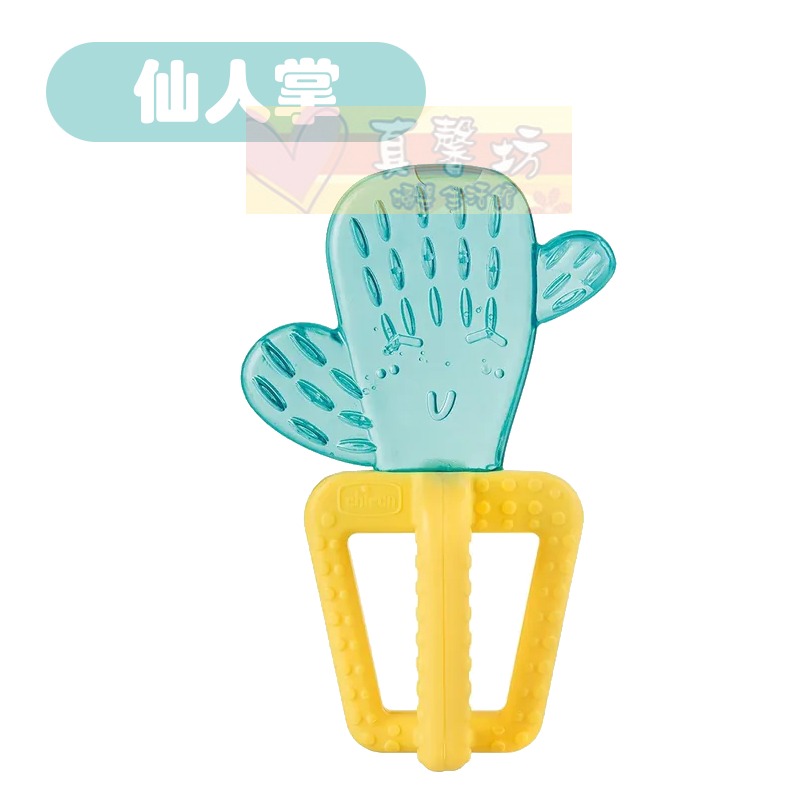 chicco 冰涼固齒玩具 (仙人掌/猴子/樹懶/大嘴鳥) - 舒緩牙齒不適/冰涼/固齒器/可搭配長牙凝膠-仙人掌