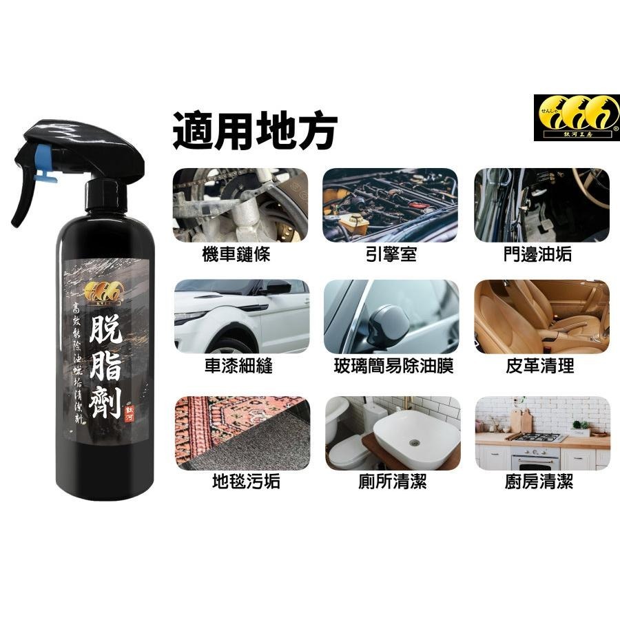 鈦河工坊 萬能脫脂劑 日本水性進口高效能除油 除蠟 去蠟劑 效率高脫脂快 萬能劑對應車漆油脂污垢鋼圈皮革 玩家脫脂專用-細節圖2
