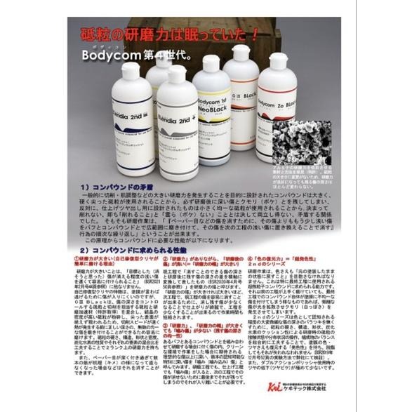 鈦河工坊 日本ケヰテック株式会社 Bodycom  橘 黃 灰 補充包 研磨拋光劑 汽車美容-細節圖3