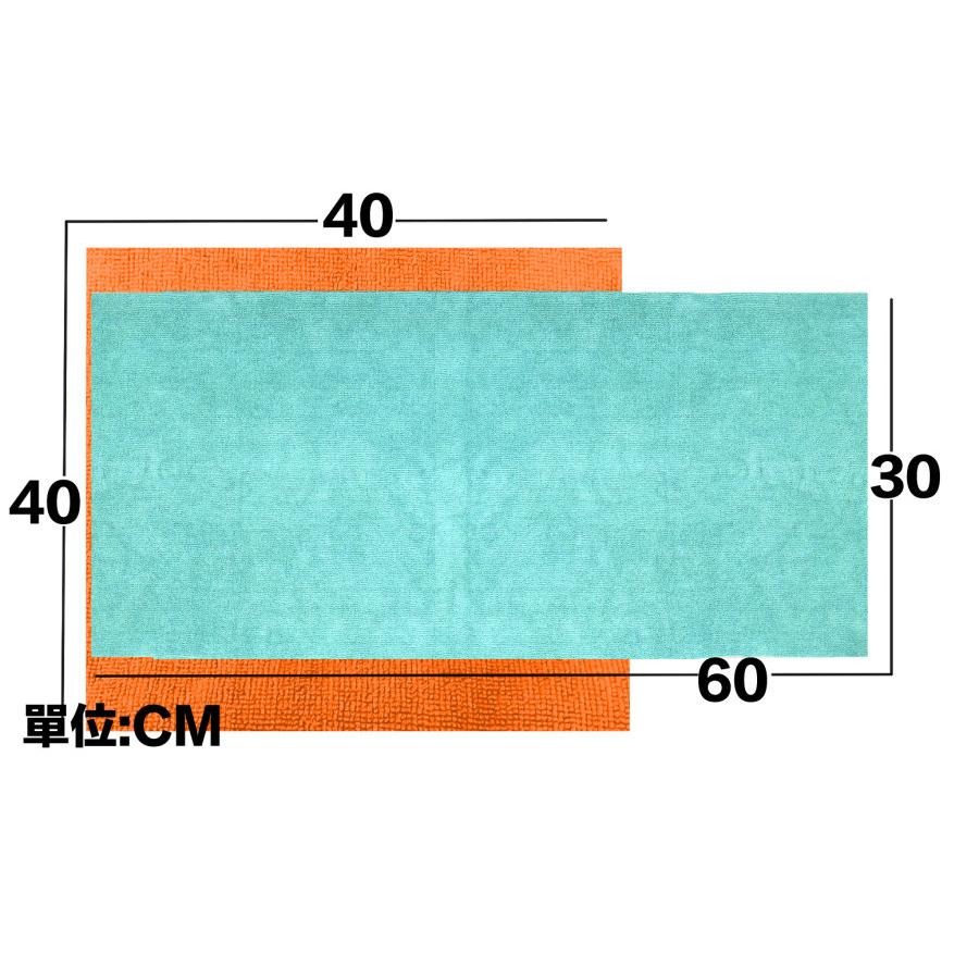 鈦河工坊 340gms市場超厚超細纖維布 不掉毛絮無邊訂製款不刮傷車漆 鍍膜下蠟洗車專用布  廚房 玻璃 高磅數 吸水力-細節圖4