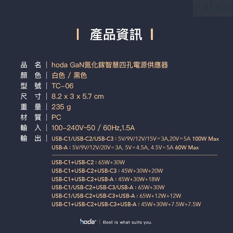 【金魚i電玩】Hoda 100W GaN氮化鎵智慧充電器 快速充電器 充電器 充電頭 快充頭 PD QC-細節圖9