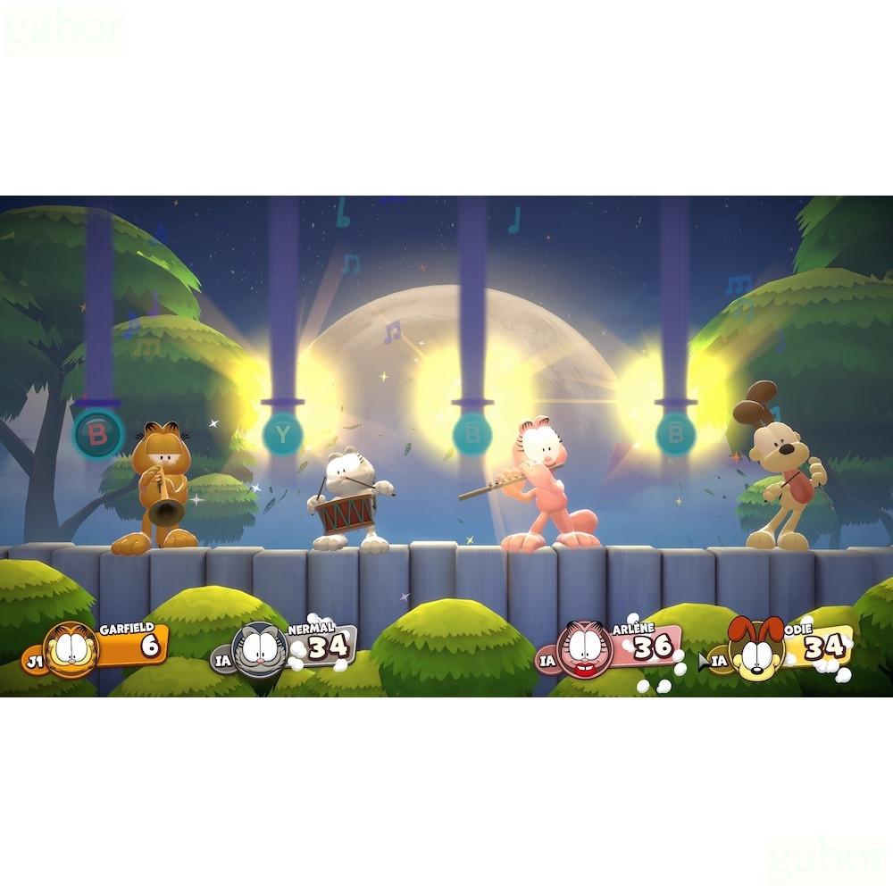 【金魚i電玩】NS Switch 加菲貓千層麵派對 中文版-細節圖2