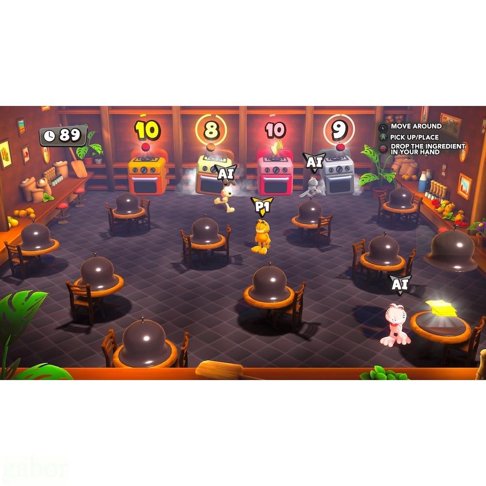 【金魚i電玩】NS Switch 加菲貓千層麵派對 中文版-細節圖3