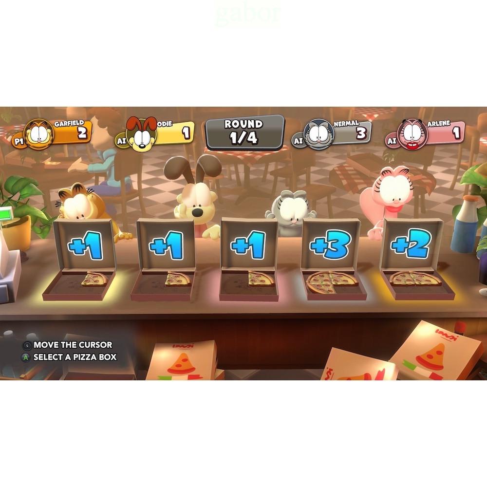 【金魚i電玩】NS Switch 加菲貓千層麵派對 中文版-細節圖4