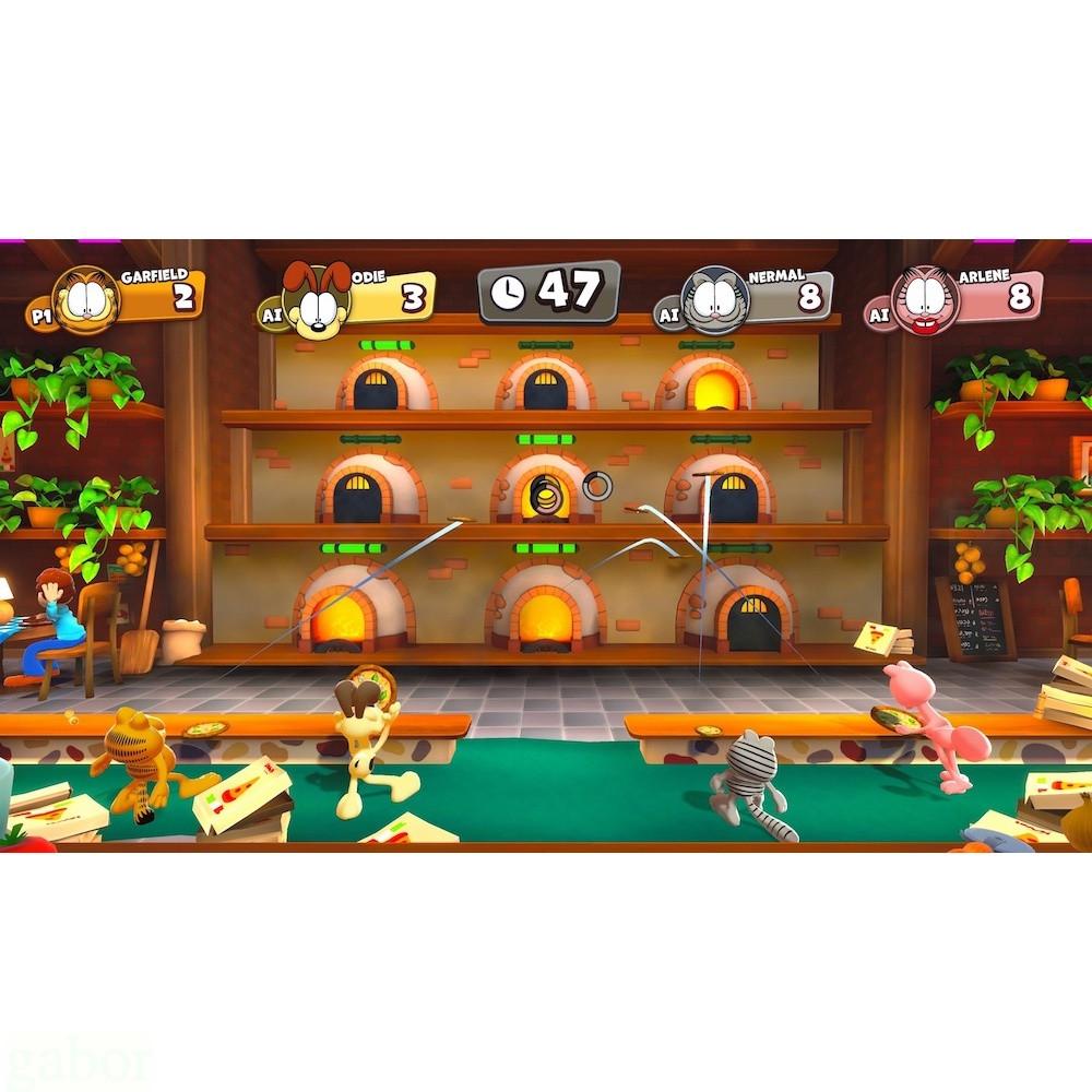 【金魚i電玩】NS Switch 加菲貓千層麵派對 中文版-細節圖6