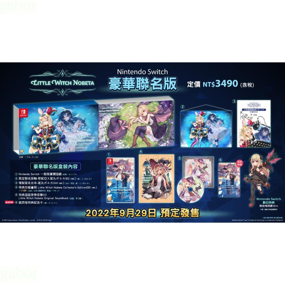 【金魚i電玩】任天堂 NS Switch 小魔女諾貝塔 附特典 豪華聯名 一般 中文版-細節圖2