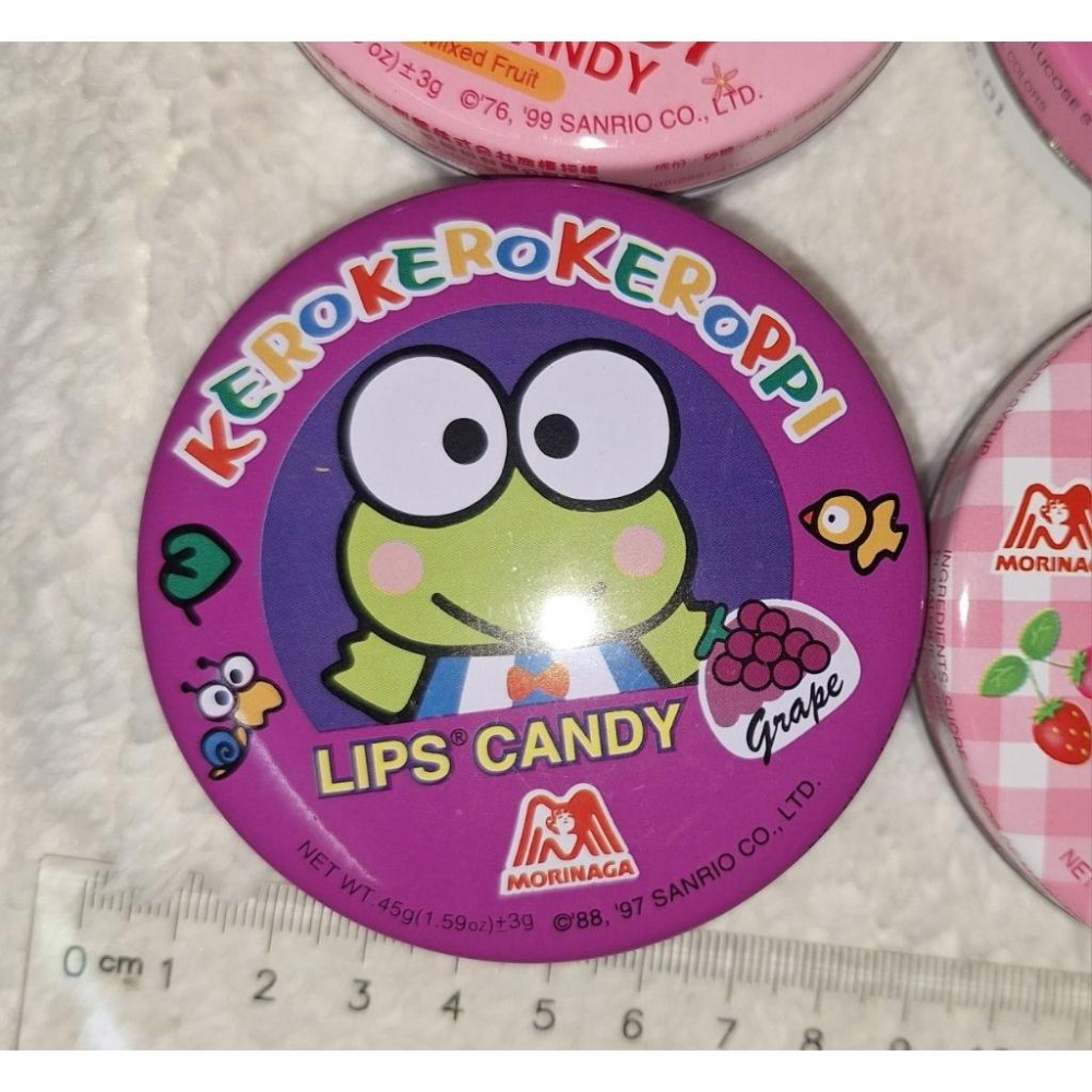 三麗鷗 sanrio kitty 大眼蛙 美樂蒂 1999年 1997年 森永糖果盒空盒 收藏品-細節圖2