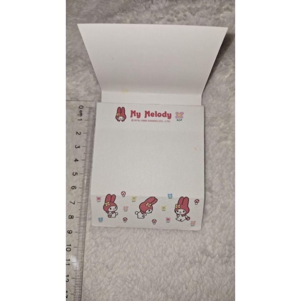 美樂蒂 便條紙 my melody sanrio 蘑菇 1998年 復古 紅色頭套美樂蒂 收藏品-細節圖3