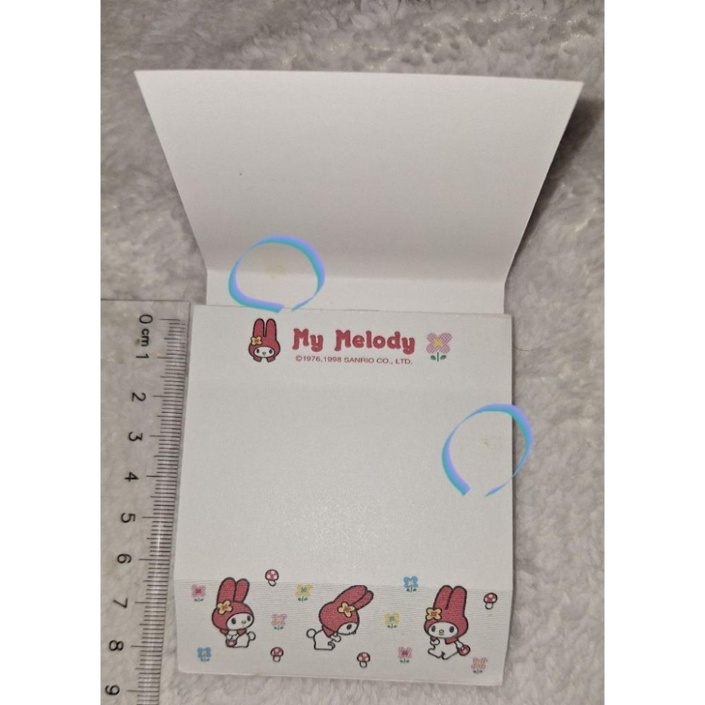 美樂蒂 便條紙 my melody sanrio 蘑菇 1998年 復古 紅色頭套美樂蒂 收藏品-細節圖4