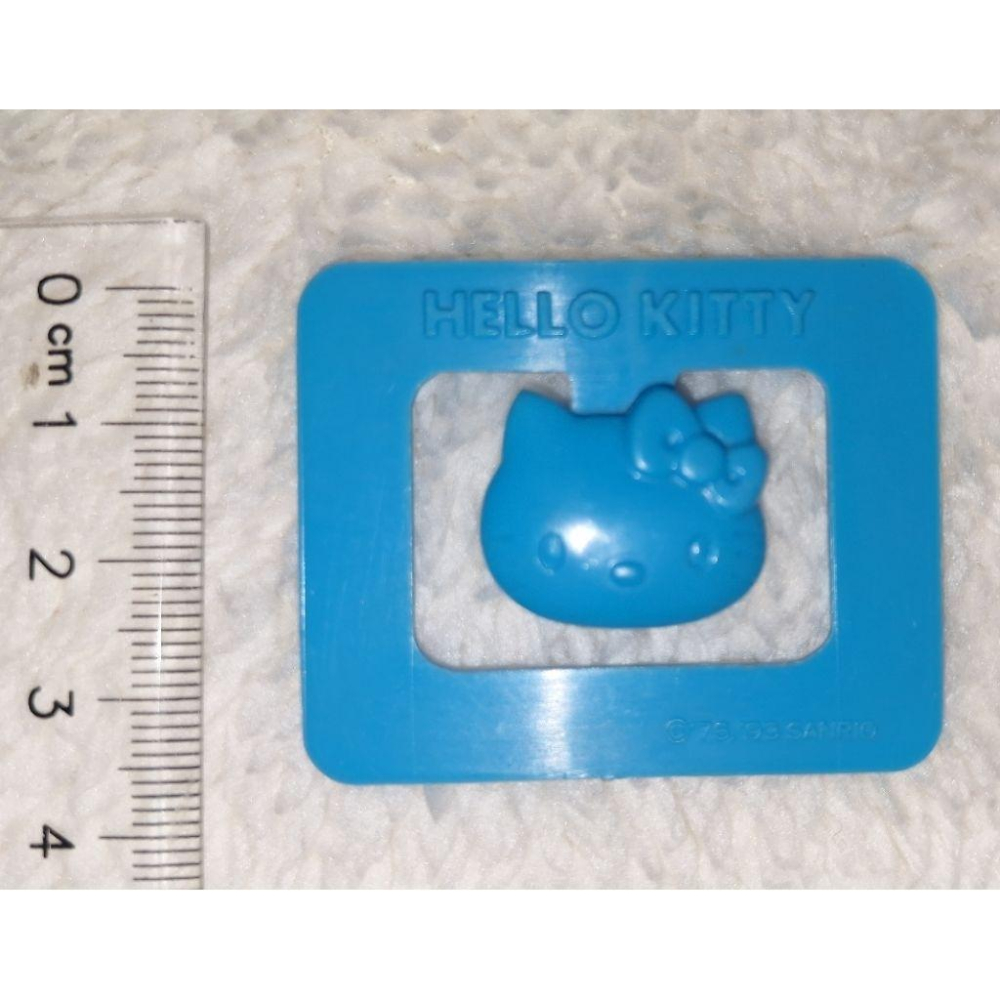 1993年 Hello Kitty 藍色 塑膠 書籤 收藏品 三麗鷗 sanrio-細節圖2