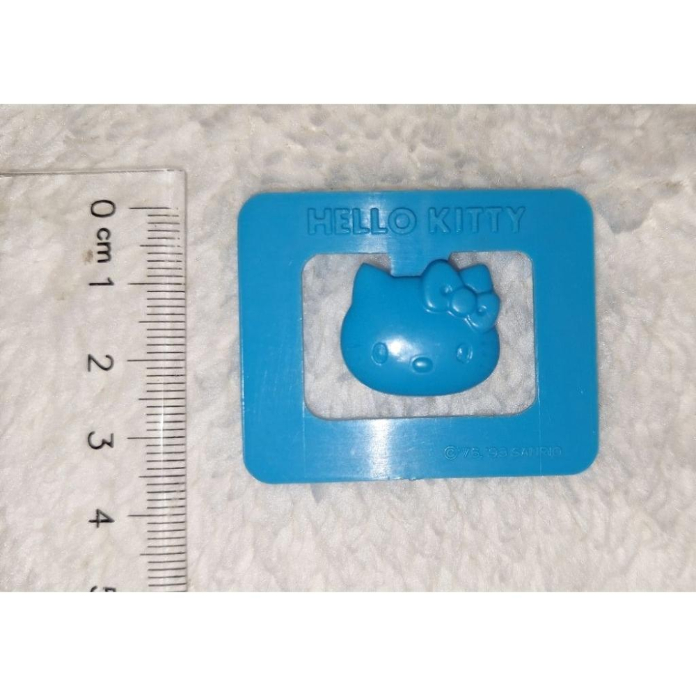 1993年 Hello Kitty 藍色 塑膠 書籤 收藏品 三麗鷗 sanrio-細節圖4