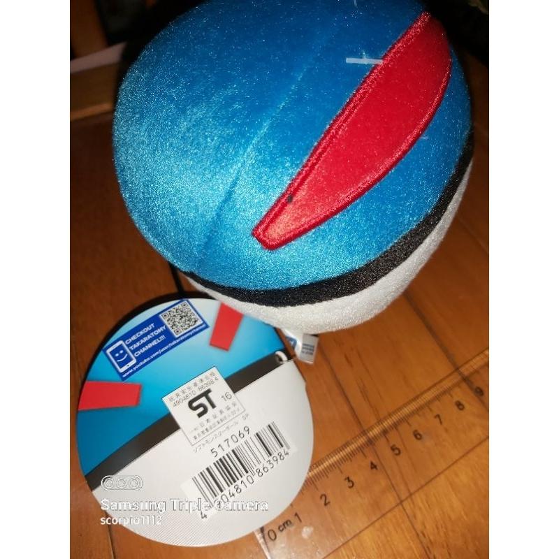 寶貝球 玩偶 藍球 全新 正版 含雷標 寶可夢 神奇寶貝 皮卡丘 pokemon 娃娃 公仔-細節圖3