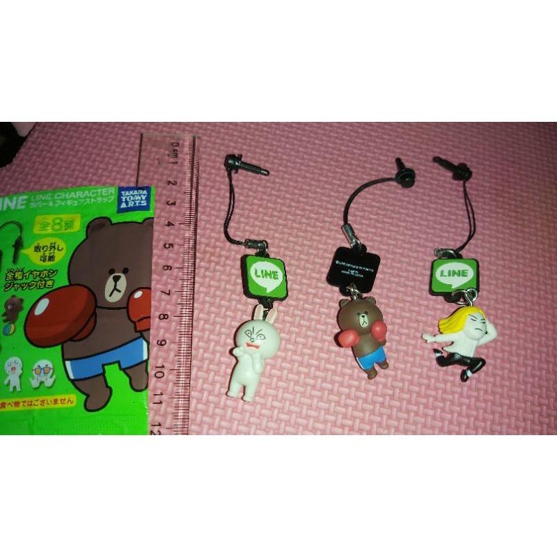 line friends 熊大 兔兔 饅頭人 詹姆士 手機吊飾 手機塞 line 貼圖明星 便宜出清-細節圖7