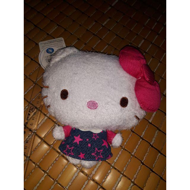 全新 三麗鷗sanrio 正版 超萌 可愛 牛仔 kitty 造型包包 卡包 零錢包 斜背包 小朋友 也適合 牛仔裝-細節圖2