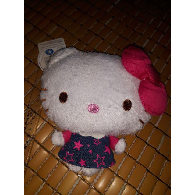 全新 三麗鷗sanrio 正版 超萌 可愛 牛仔 kitty 造型包包 卡包 零錢包 斜背包 小朋友 也適合 牛仔裝-細節圖3