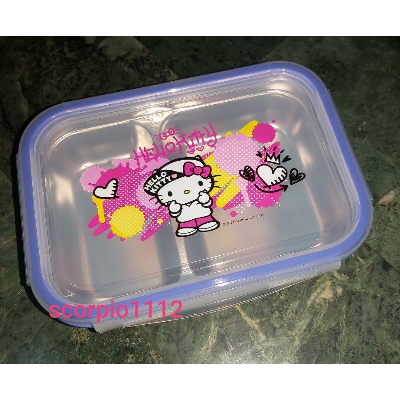 Hello Kitty 嘻哈樂園 LOVE 不鏽鋼便當盒 嘻哈kitty 漢神巨蛋 來店禮 正版 2021-細節圖3