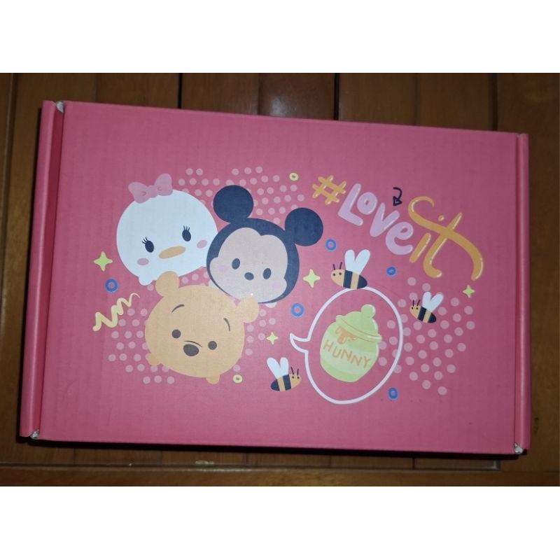 全新 disney tsum tsum 保溫瓶 夢時代來店禮 玻璃分隔便當盒-細節圖3