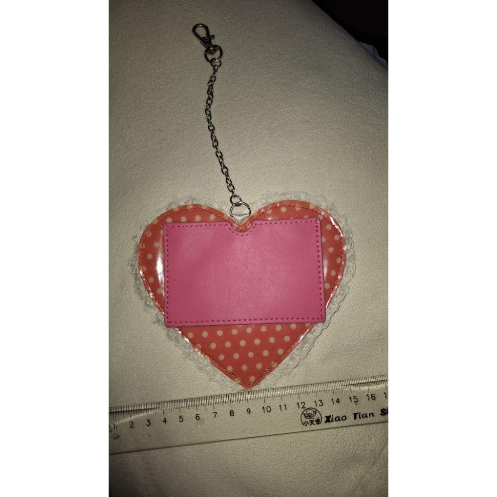 2011年 hello kitty 愛心蕾絲 卡套 卡包 紅色 粉紅色 正版 三麗鷗 sanrio 凱蒂貓-細節圖2