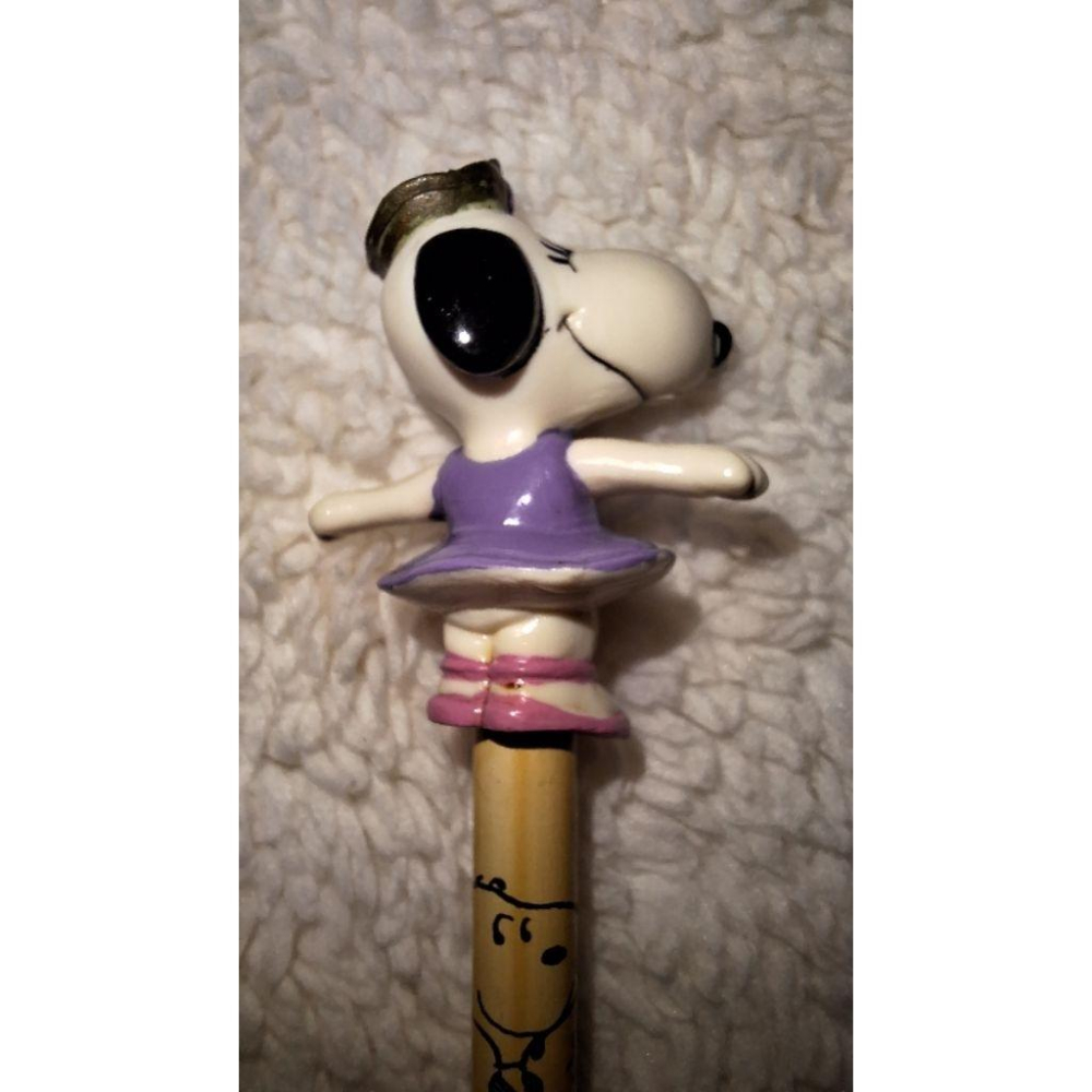 史努比 公仔 鉛筆 2000年左右 跳芭蕾舞 snoopy-細節圖3