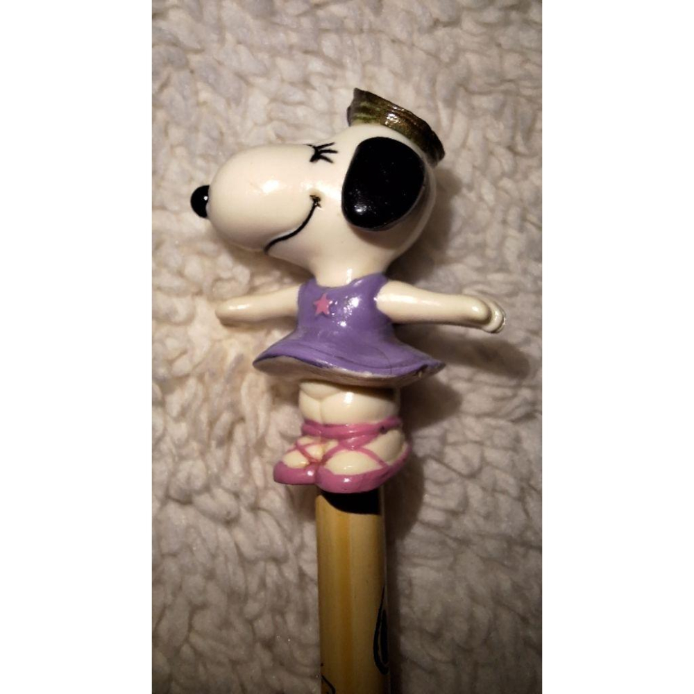 史努比 公仔 鉛筆 2000年左右 跳芭蕾舞 snoopy-細節圖4