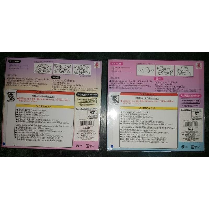 SANRIO HELLO KITTY MYMELODY 發光手寫畫板 2008年 絕版品 日本正版 美樂蒂 凱蒂貓-細節圖2