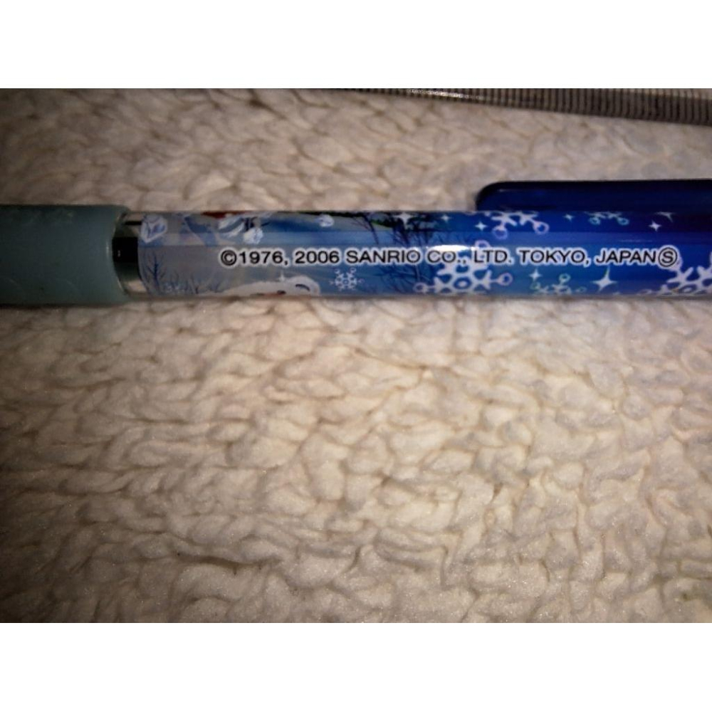 三麗鷗 2006年 日本限定 kitty 北極熊滑雪 冬季限定 公仔 原子筆 絕版 hello kitty-細節圖6
