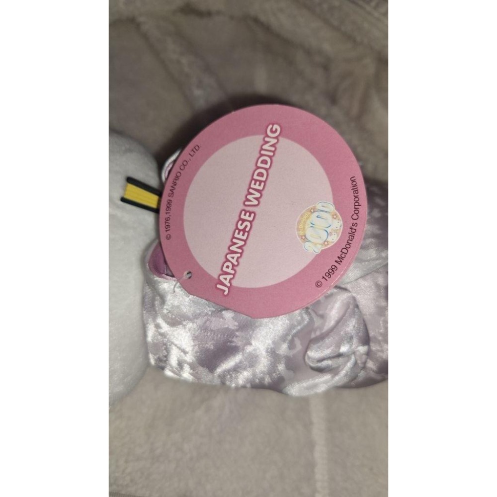 1999年 hello kitty 日本 新娘 麥當勞 限量 玩偶 公仔-細節圖2