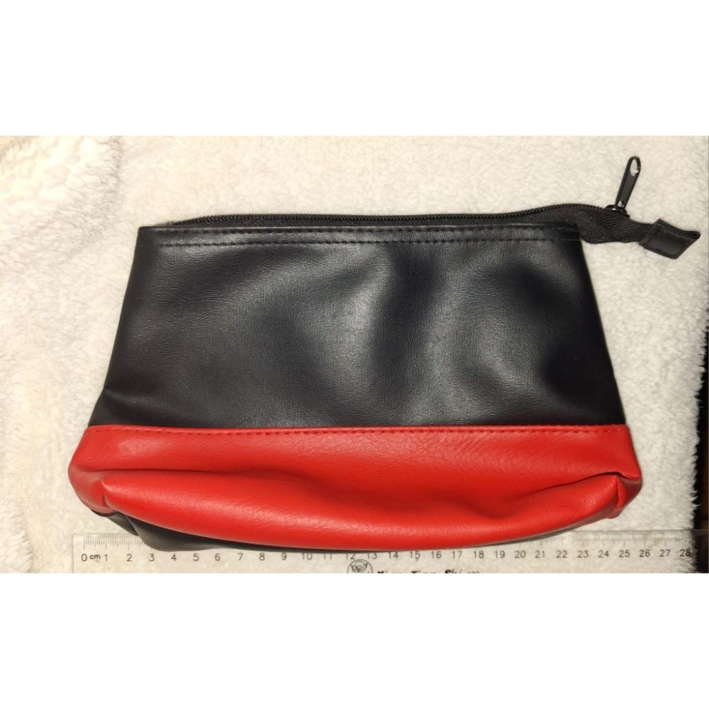 化妝包 紅黑款 Rody款-細節圖5