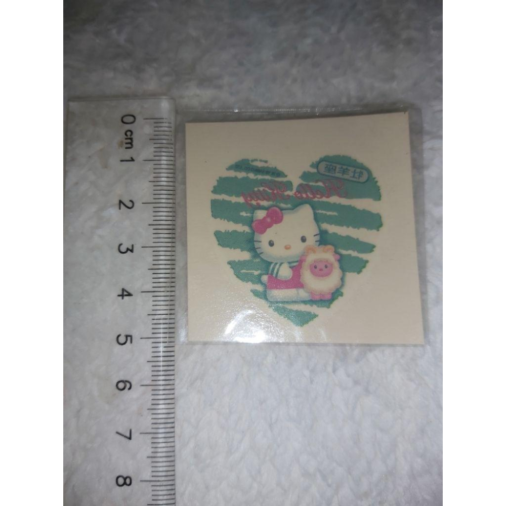 1999年 紋身貼紙 hello kitty 星座系列 三麗鷗 老物 收藏 早期收藏 小時候-細節圖2