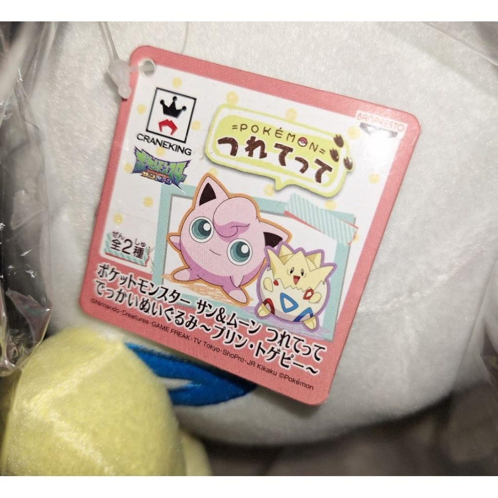 BANPRESTO 波克比 波克比與胖丁 日版 日本景品 娃娃 玩偶 精靈寶可夢-細節圖2